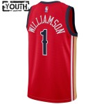 New Orleans Pelicans Trikot Zion Williamson Jordan 2023-24 Statement Edition Rot Swingman - Kinder